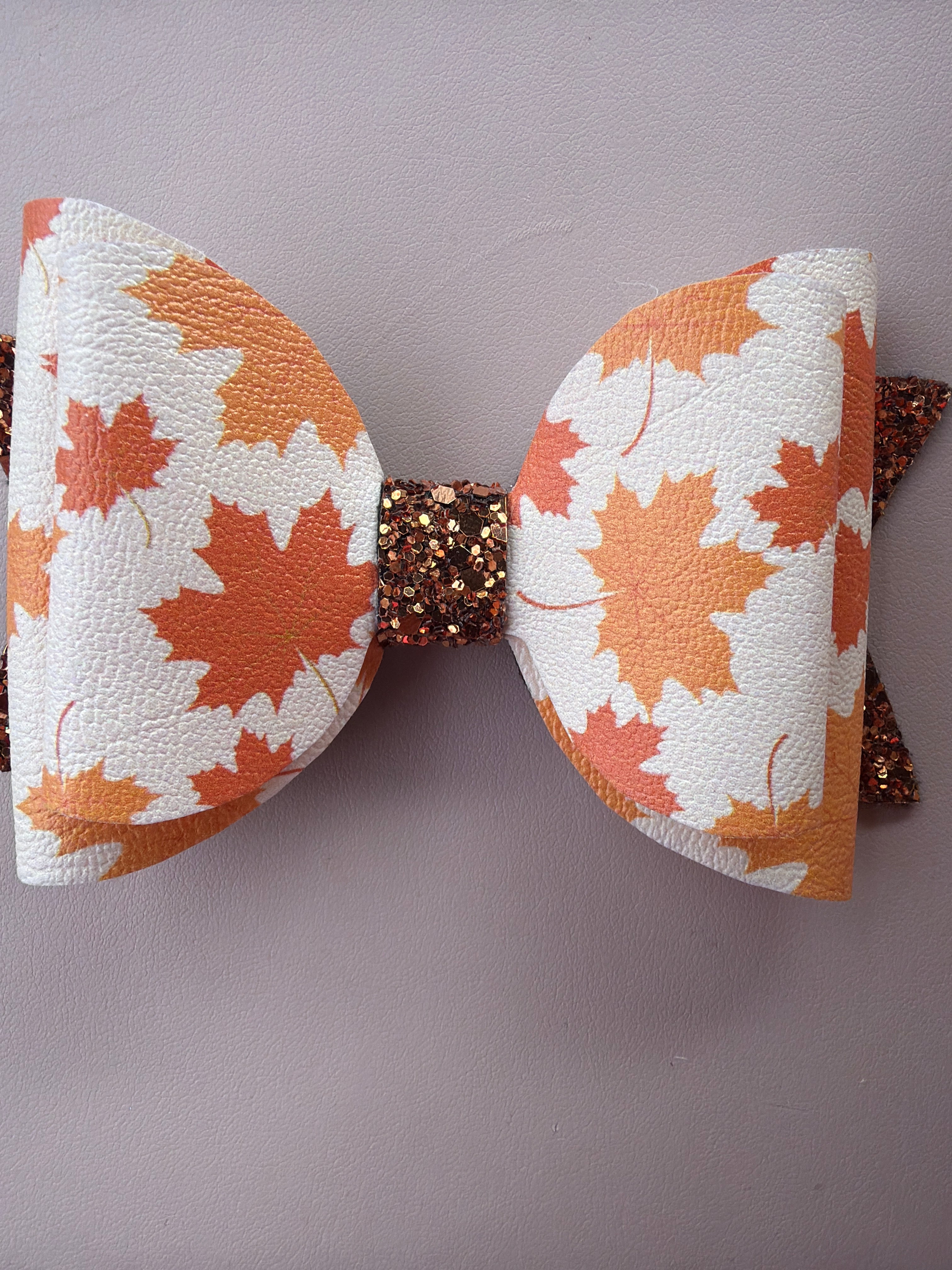 Autumn Leaves Bow