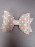 Pink Spotty Bow