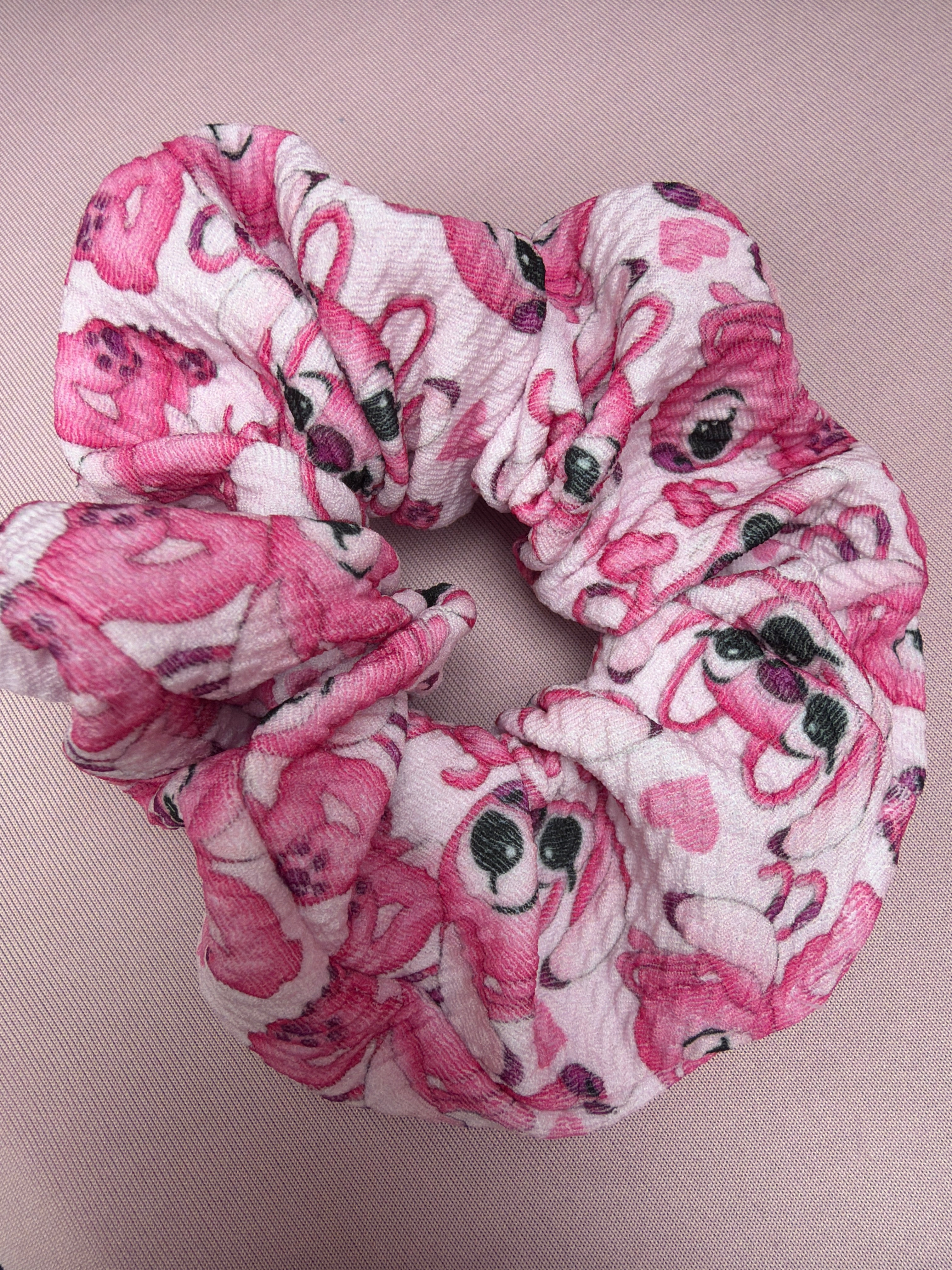 Pink Alien Scrunchie